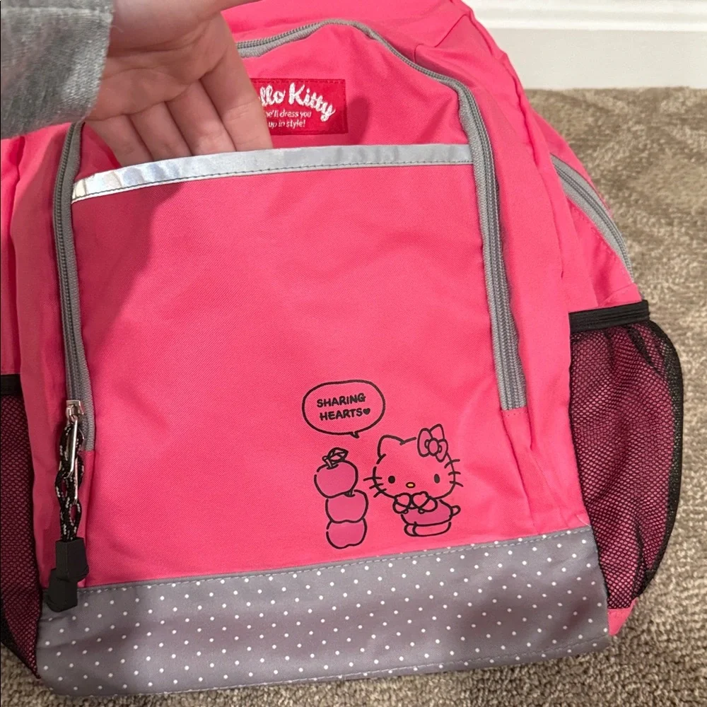 Hello Kitty‎ Sanrio Collectors Item Backpack Hot Pink with Grey Details